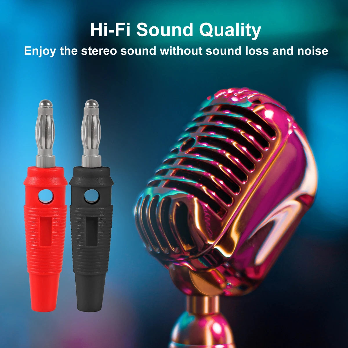 10Pcs 32A High Current Screw Type 4mm Banana Plugs Male Stackable Connector Speaker Cable Adapter 4mm High Current Banana Plugs