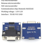 MAX3232 Level Conversion Board RS232 to TTL Adapter DB9 Female Connector for Serial Data Transmission