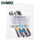 100pcs 5colors Each 20pcs 5730 5050 3528 1210 1206 0805 0603 0402 SMD LED Diode Kit Red Green Blue White Yellow