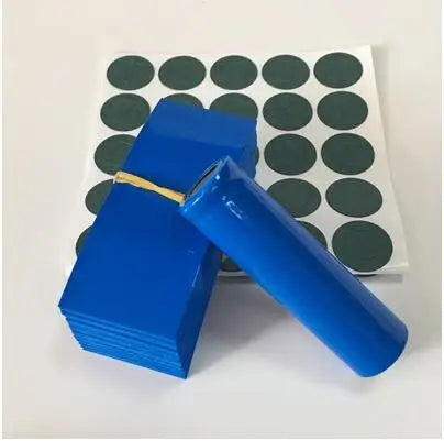 100pcs 18650 Lithium Battery Heat Shrink Tube PVC Tubing Film Sleeves Insulation Sheath With 100pcs Gasket Barley Paper