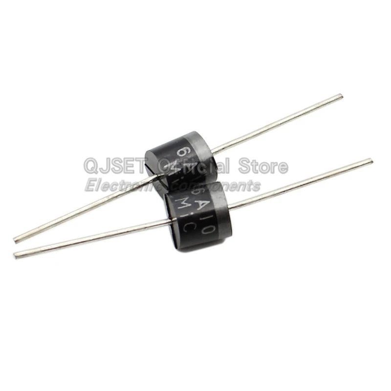 20pcs 6A10 10A10 20A10 30A10 DIP Rectifier Diodes 6A 10A 20A 30A 1000V R-6 High Voltage High Current Backflow Prevention Diode6A