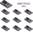 10/20/40Pcs MINI TTP223 Miniature Touch Sensor Module Ultra Compact Board for Figurine and Model Light Decoration