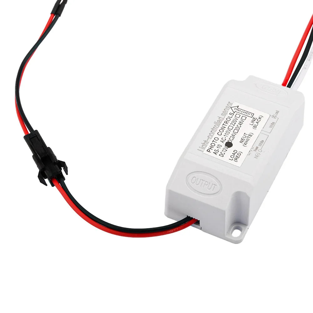 Photocell Street Lamp Light Switch Controller Automatic On Off DC12V/24V AC100-260V Photo Control Photoswitch Sensor Switch