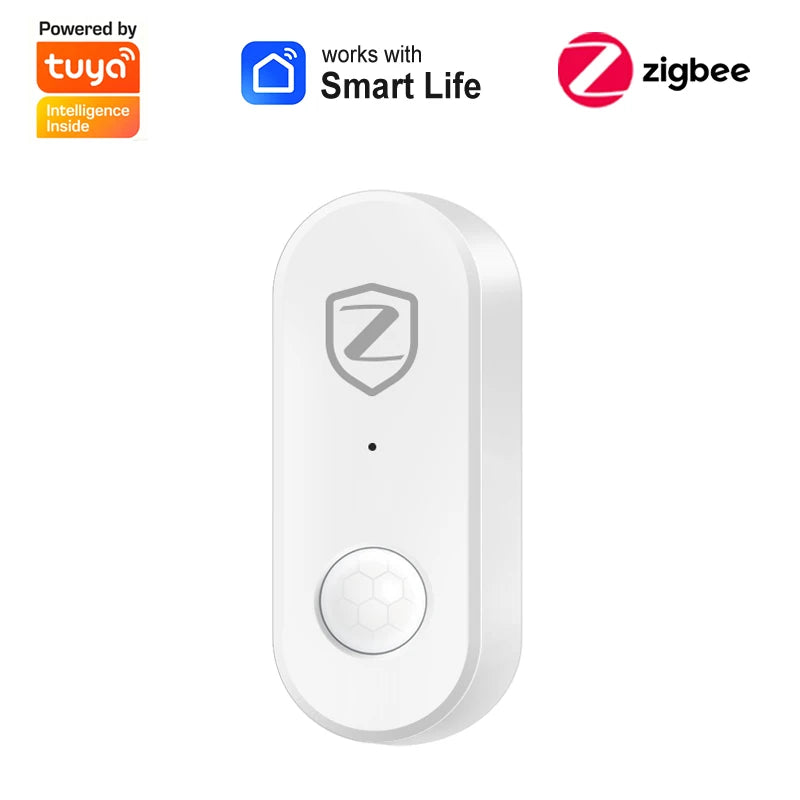 Zigbee Motion Sensor PIR Infrared Human Motion Detector Smart Life Home Security Anti-Theft Alarm Work With Tuya Zigbee Gateway