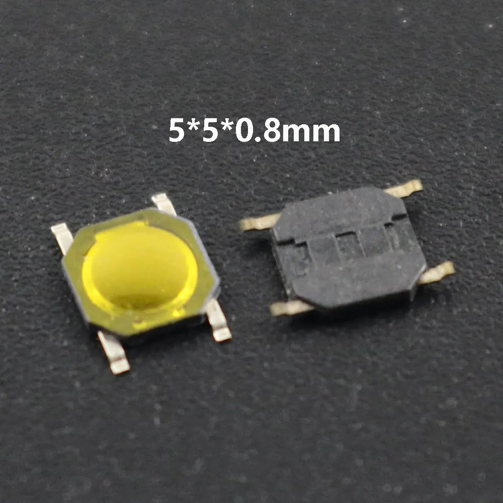 10Pcs/Lot Touch Tact Waterproof Switch Kit 4x4/5x5/4.5x4.5 SMT Micro Tactile Push Button Touch Switch 4 Pin LCD Monitor Repair ﻿