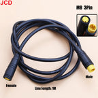 1pcs M6 M8 2 3 4 5 6 Pin Electric Bicycle Butt Joint Plug For Ebike Display Cable Male to Female Waterproof Aviation Connector