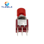 5PCS 3Pin C-NO-NC 6MM Mini Momentary Automatic return Push Button Switch ON-(ON) 2A 250VAC/5A 120VAC