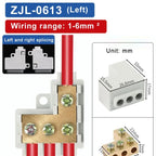 T‑Type Wire Connector ZK Terminal Splitter I-type Brass Clamp Electrical Wire Junction Box for Household Lighting Socket Wiring