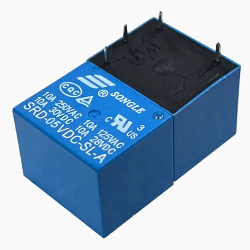 5PCS Power Relay 5V 12V 24V  SRD-05VDC-SL-A SRD-12VDC-SL-C SRD SRD 12VDC SL A C 10A 250VAC 5PIN DC Relay