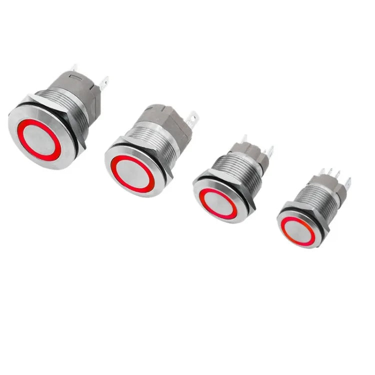 High current metal button 16/22mm high-power waterproof self resetting self-locking steel switch 20A 15A 10A push button