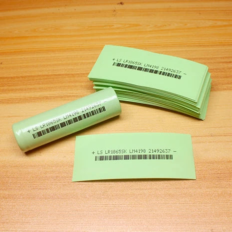 100pcs/lot 18650 lithium battery shrink film PVC heat shrinkable tube battery packaging skin packaging insulation tube