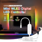 GLEDOPTO WLED ESP32 ESP8266 Ultra Mini LED Controller Multi Color RGB IC Addressable for Table Computer TV Backlight Dynamic ICs