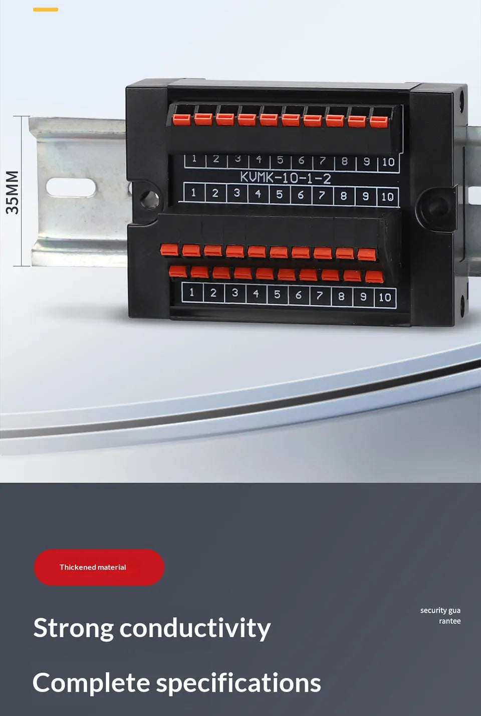 One in Multiple Out Direct Insertion Terminal Block Distribution Box DIN Rail Power Common Splitter PLC Signal Line Junction Box