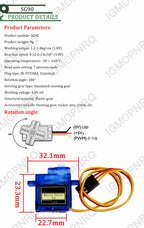 Classic servos 9g SG90 MG90S For RC Planes Fixed wing Aircraft model telecontrol aircraft Parts Toy motors MG90 9g