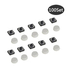 100Set Keycap Tactile Push Button Switch Momentary 12*12*7.3MM Micro Switch Button arduino Assorted Kit For Arduino Raspberry Pi
