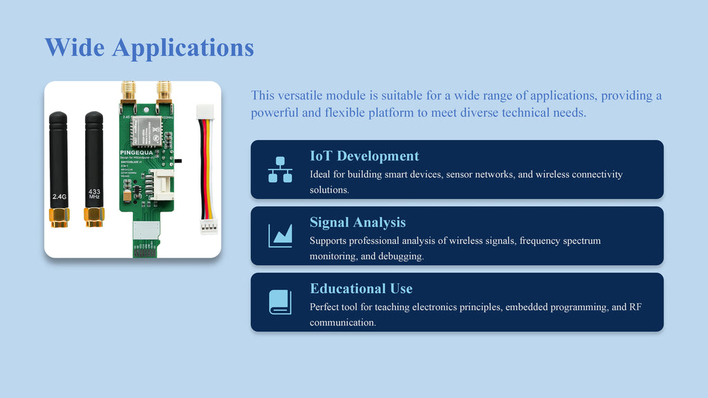 PINGEQUA M5Stack Cardputer RF 3-in-1 Board, NRF24L01+ PA/LNA & CC1101 Sub-GHz Transceiver with MicroSD Slot - Plug & Play
