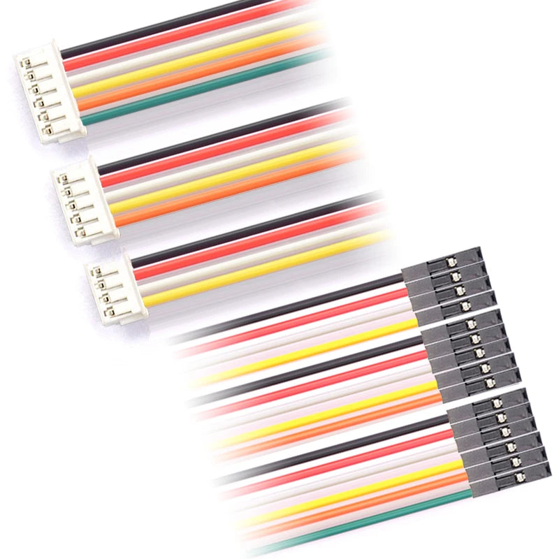 10PCS Dupont Line to SH1.0/MX1.25/ZH1.5/HY2.0/PH2.0/XH2.54 Cable 1P Female 2/3/4/5/6/P 20CM  26AWG 28AWG Jumper Wire