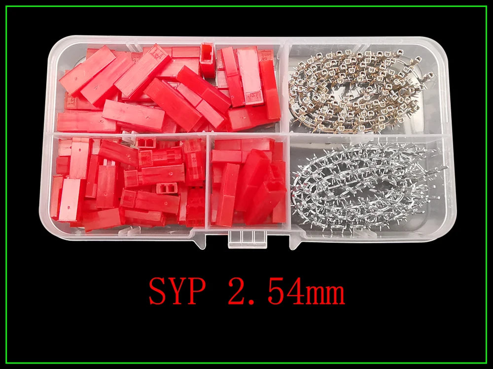 1Box SH 1.0/JST 1.25mm/ZH 1.5mm/PH 2.0mm/SM/SYP/XH 2.54mm/VH 3.96mm Pitch Male Female Housing Terminal Pin Header Wire Connector