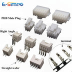 10set PHB2.0 Connector 2/3/4/5/6/7/8/9/10/12/20pin PHB 2.0mm Dual Row Housing Straight Curved Pin Receptacle Socket Terminals