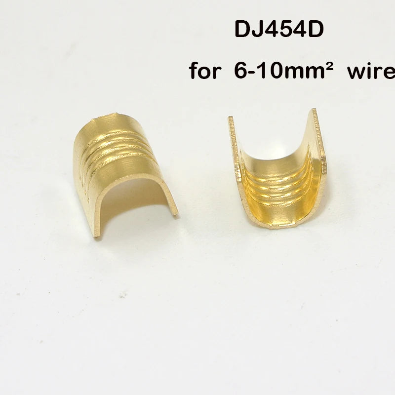 100/200/500/Pcs  U-Shaped Copper Wire Crimps H62 Brass Wire Buckle  Fascia Butt Terminal Quick Connect 454TABC 452 453 0.2-10mm2