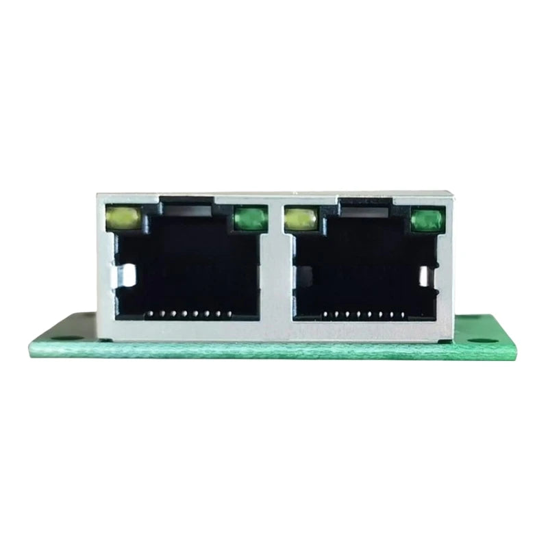 RJ45 Network Adapter Board RJ45 Double Light Female Socket Turn 2.54 Pitch Test Board RJ45 Network Port