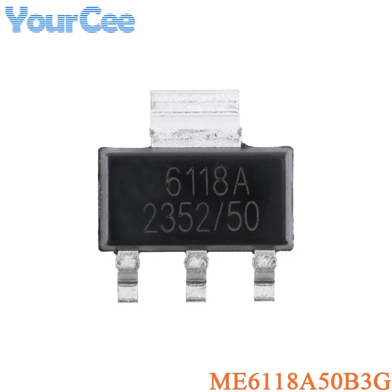50pcs/10pcs ME6118A33B3G ME6118A50B3G SOT-223 6118A SOT223 3.3V 5V 1A LDO Regulator IC Chip ME6118A33PG ME6118A50PG ME6118A33M3G
