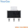 50pcs/10pcs ME6118A33B3G ME6118A50B3G SOT-223 6118A SOT223 3.3V 5V 1A LDO Regulator IC Chip ME6118A33PG ME6118A50PG ME6118A33M3G