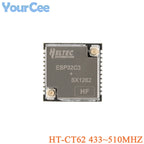 5PCS/1PC HT-CT62 ESP32C3 SX1262 Bluetooth-compatible BLE LoRa LoRaWAN Node WiFi Wireless Module 433-510MHz 863-928MHz Antenna