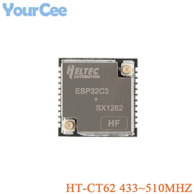 5PCS/1PC HT-CT62 ESP32C3 SX1262 Bluetooth-compatible BLE LoRa LoRaWAN Node WiFi Wireless Module 433-510MHz 863-928MHz Antenna