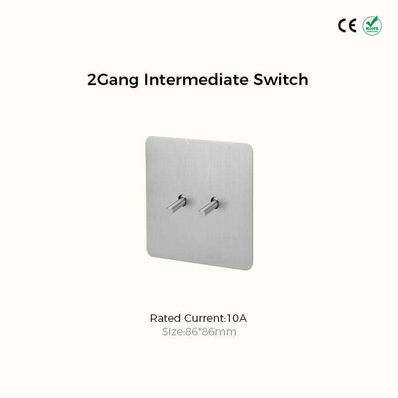 Avoir Matte Silver Vintage Toggle Switch Panel Brass Lever Switches Push Button Home Improvements Light Switches Dimmer Sockets