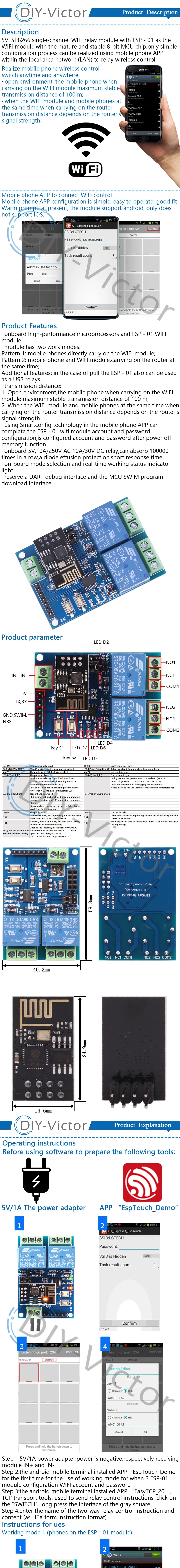 5V ESP8266 ESP-01 1 Channel WiFi Relay Module ESP-01S 2 Way Relay Module For IOT Smart Home remote control switch phone APP