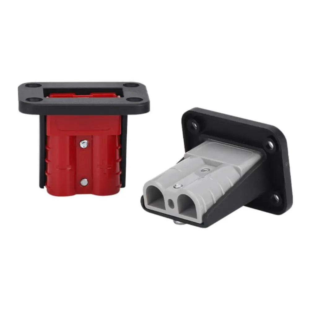 50 Amp Charging Battery Connector Flush Mount Anderson Plug Kit Mounting Bracket Panel Cover Accessories for Caravan Camper Boat