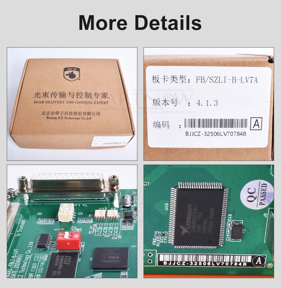 Startnow JCZ Control Card Fiber CO2 UV Laser Marking Machine Universal FBLI-B-LV7 Control Board Ezcard For Laser Marking Machine