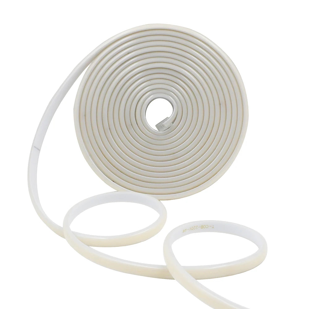 Dimmable Switch 220V COB LED Strip Neon Light Dimmer Power Kit Waterproof 3000K 4000K 6000K 288LED Kitchen Room Decor Flex Lamp