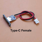 5pcs USB Adapter Cable PH2.0mm Terminal Micro USB Jack Type-C Charging Port 2P Strip Line Of Solder Joint Male Female Connector