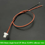 2-50Pcs/lot JST SH 1.0mm Pitch Female Socket Terminal Plug Wire Connector SH 1mm 2 3 4 5 6 Pin 20CM 32AWG Silicone Wires Cable