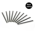 Hot Sale 40Pin 1x40 Single Row Male 2.54 Breakable Pin Header Connector Strip Colorful pin For Arduino Diy Kit