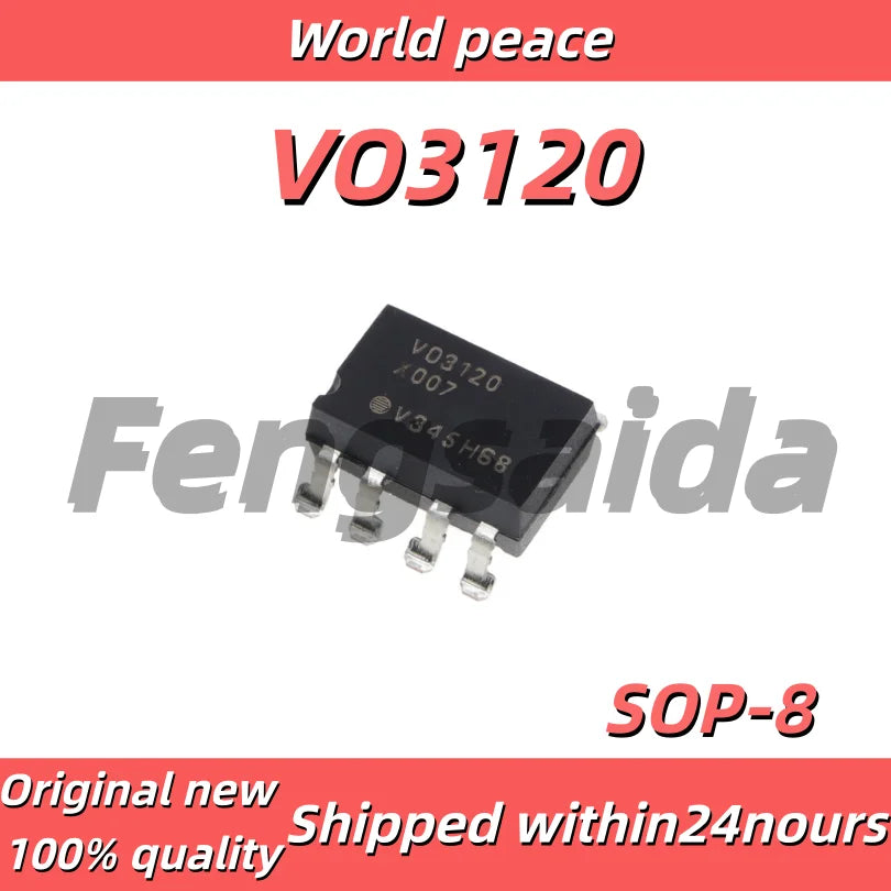 (1-10pcs)100% Brand New Original VO3120 VO3120-X007 Optocoupler SMD SOP8 V03120