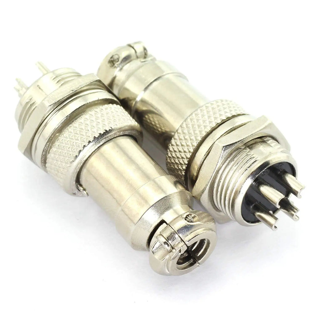 5 Sets  GX16 4  Pin Docking Aviation Plug Socket Waterproof Circular Connector