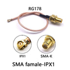 RF wireless IPX/SMA-JJ coaxial test line IPX4 to SMA male high-quality 0.81/RG1.13/RG178 router modification line