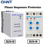 CHINT XJ3-G XJ3-D Sequence and On-off Protection Relay AC380V Overvoltage and Undervoltage Protection Phase Sequence Protection