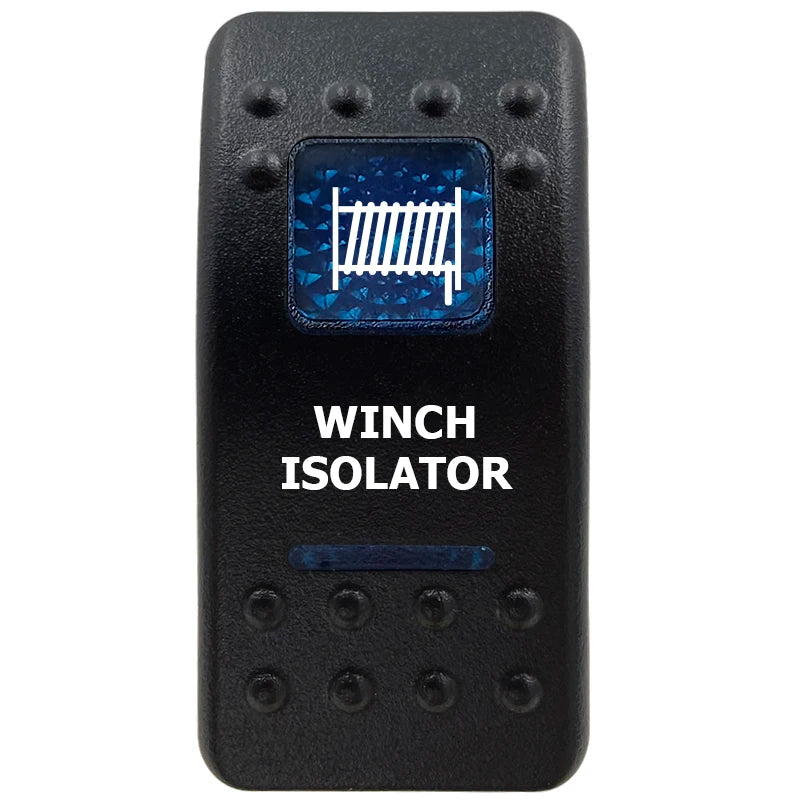12V Marine Grade Rocker Switch SPST/ON OFF, DPDT/(ON) OFF (ON) Blue Led Light Bar for Carling ARB NARVA Replace Waterproof IP66