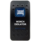 12V Marine Grade Rocker Switch SPST/ON OFF, DPDT/(ON) OFF (ON) Blue Led Light Bar for Carling ARB NARVA Replace Waterproof IP66