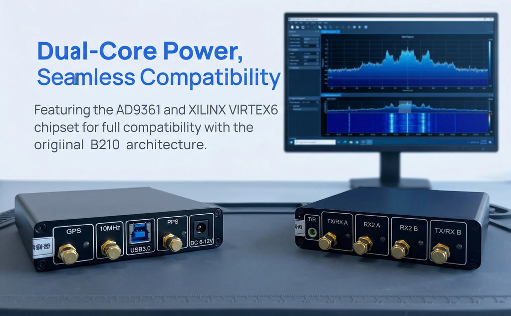 New B210 Pro SDR Software Defined Radio AD9361 + VIRTEX6 Chip Update of USRP B210