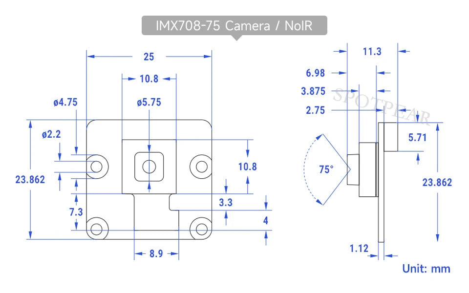 Raspberry Pi Camera 12MP Sony IMX708 autofocus HDR Module 3 Sensor Assembly