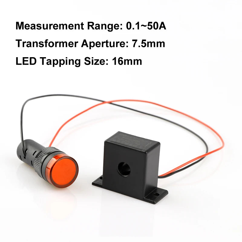NJXSE Led Current Indicator 5A 20A 30A 50A 100A CT AC Signal Monitor Light Factory Price Current Transformer with Led Indicator