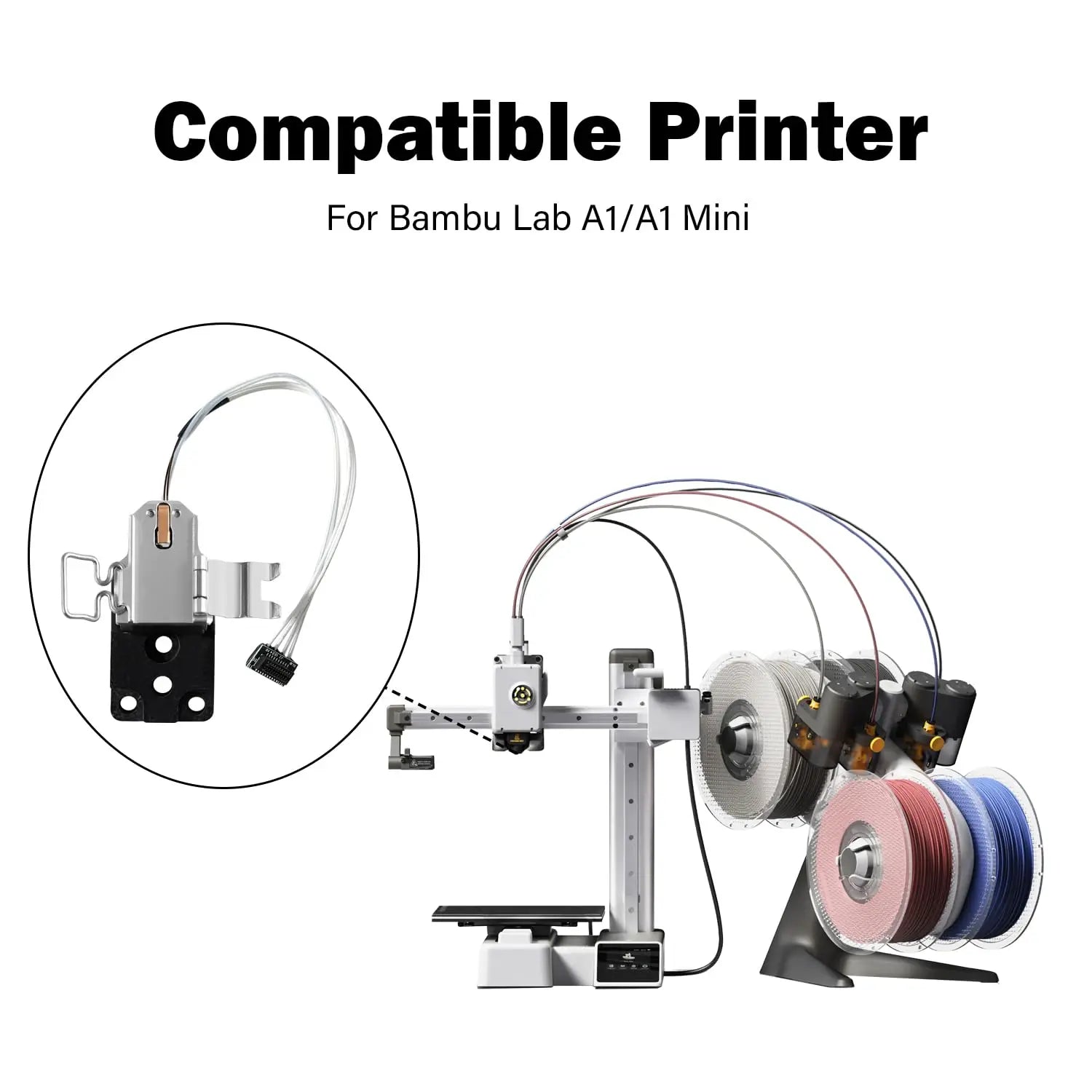 Heating Assembly Kit for A1/A1 Mini Hot End Heating Component with Heater Cartridge and Thermistor Temperature Sensor for Bambu