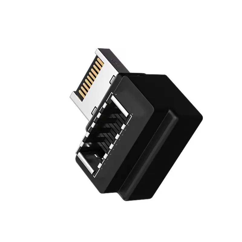 USB Header Adapter USB TYPE-E Female 90 Degree Converter Adapter Chassis Front TYPE C Plug-In Port Computer Motherboard