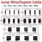 10PCS 2.54MM Pitch Wire Dupont Line Female to Female 1P2 3 4 5 6 Pin Dupont Cable Connector JUMPER CABLE WIRE FOR PCB 3D Printer