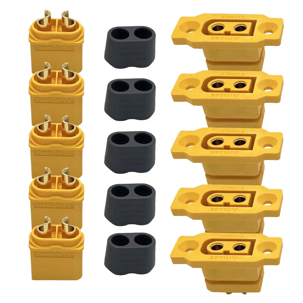 Amass XT60E-F XT60E Female Plug XT60H Male Bullet Connector Plug Adapter For RC FPV Lipo Battery RC Quadcopter XT60E Female Plug